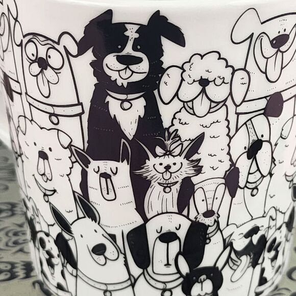 💖 NWT BIA Paws Cafe Black White Ceramic Mug #7252 💖 - Picture 2 of 4
